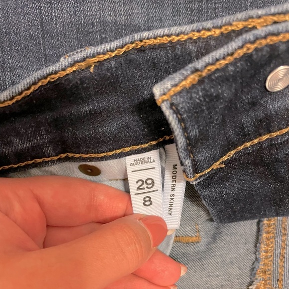 LOFT Modern Skinny Jeans - Dark Denim - Picture 3 of 4